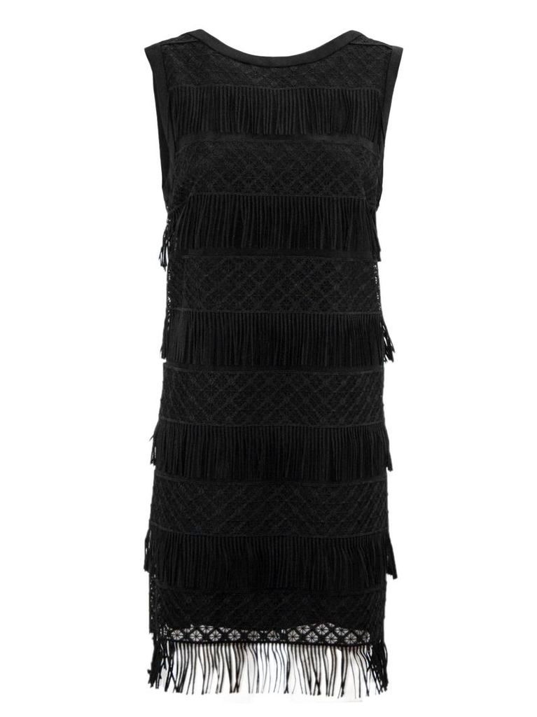 Alberta Ferretti Short Black Tube Dress