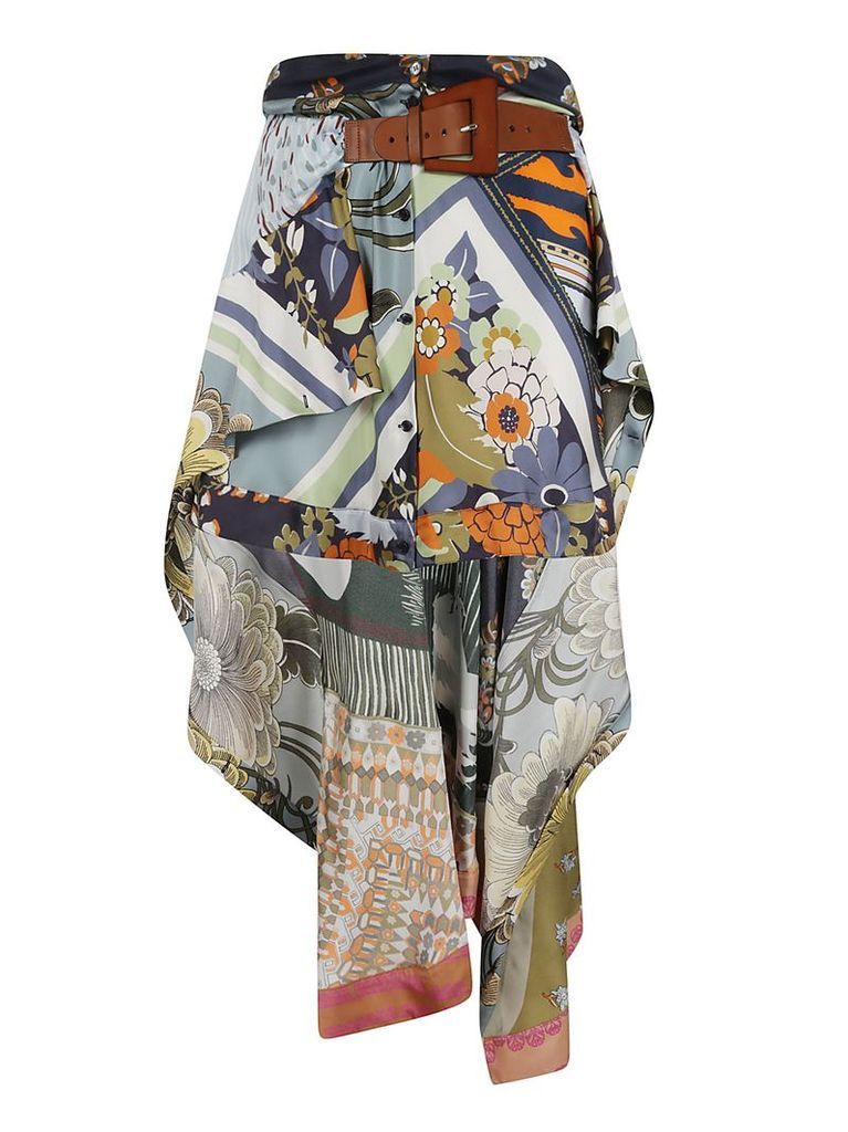 Chloé Printed Asymmetric Skirt