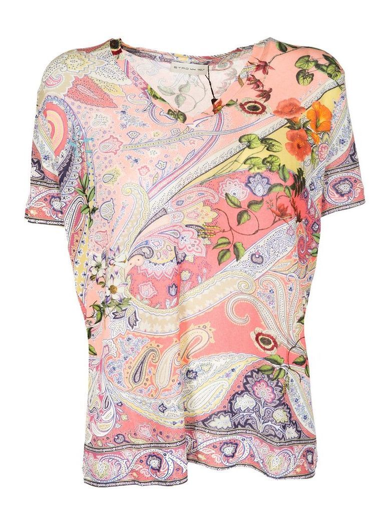 Etro Paisley Floral T-shirt
