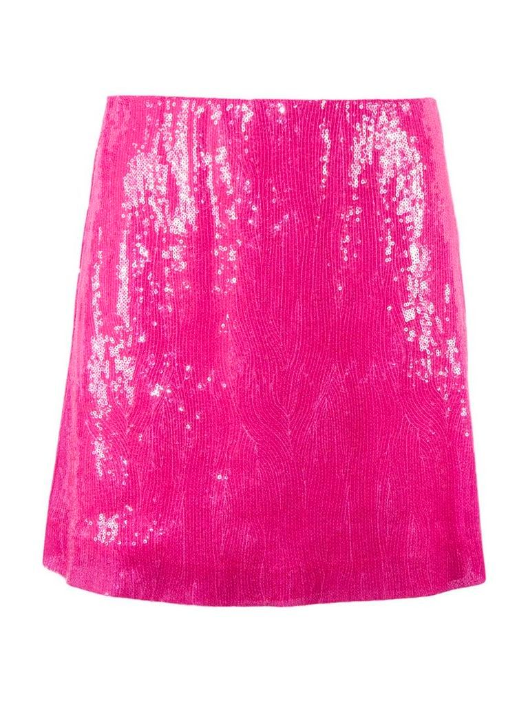 Alberta Ferretti Fuchsia Sequin Skirt