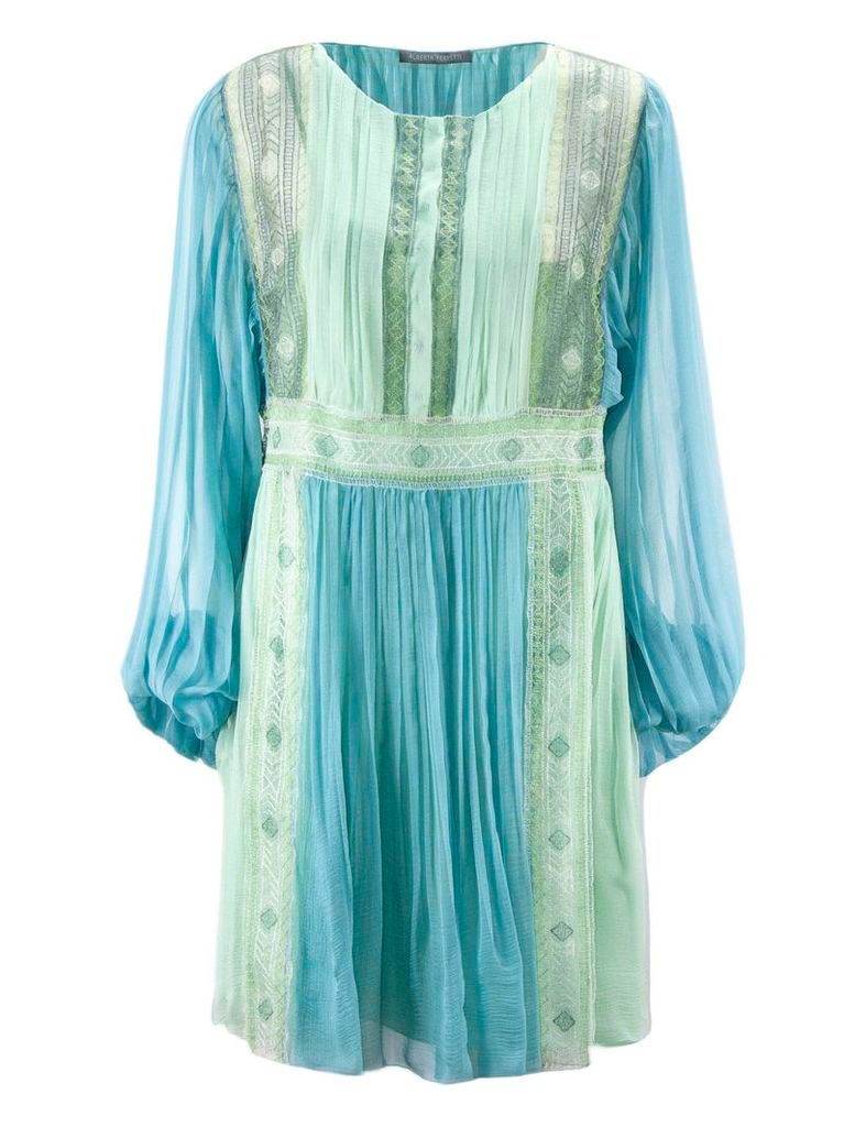 Alberta Ferretti Light Blue Chiffon Dress