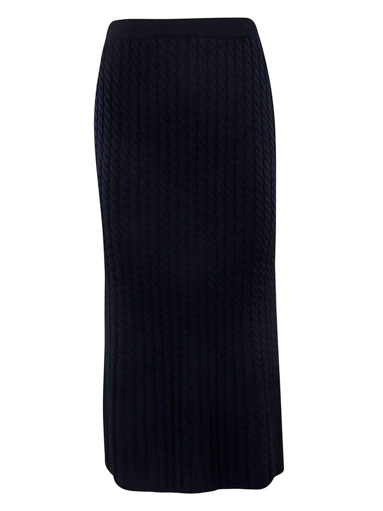 Alessandra Rich Cable Knit Tube Skirt