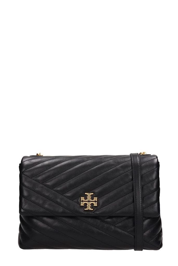 Tory Burch Black Quilted Leather Patty Bag