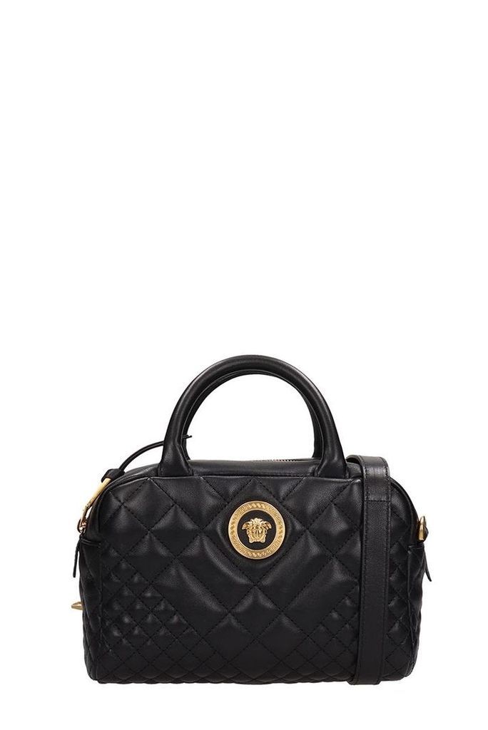 Versace Black Quilted Leather Bag