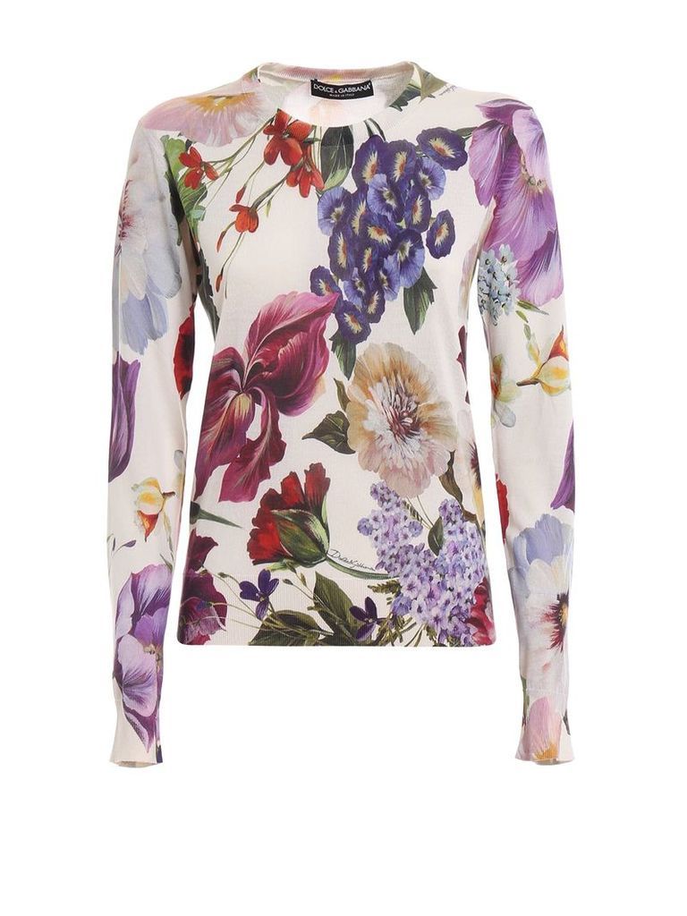 Dolce & Gabbana Floral Print Sweater