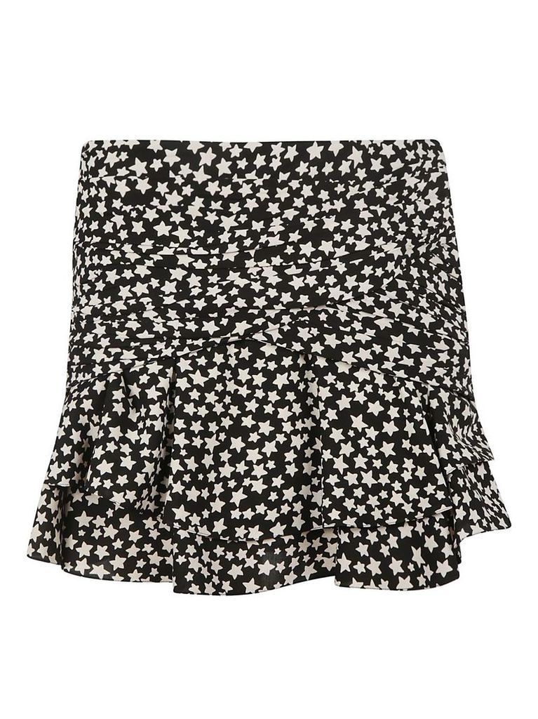 Saint Laurent Star Print Mini Skirt