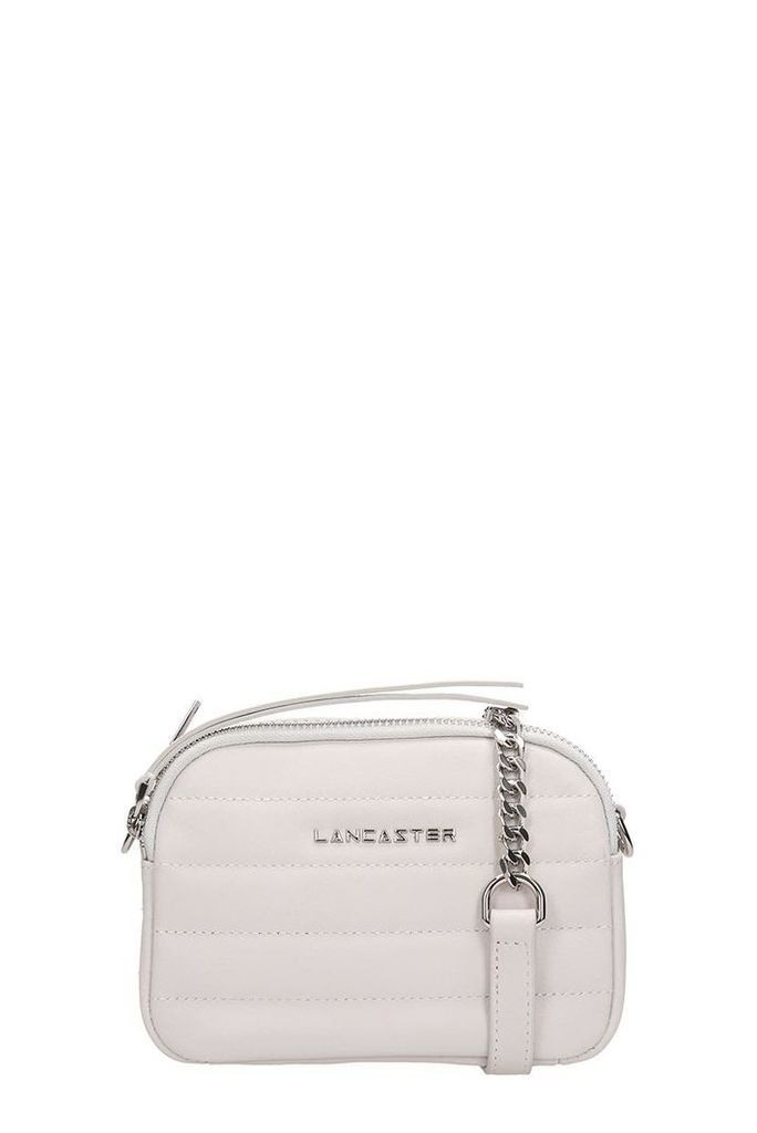Lancaster Paris White Quilted Leather Mini Parisien Coutur Bag