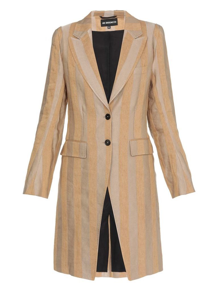 Ann Demeulemeester Striped Coat