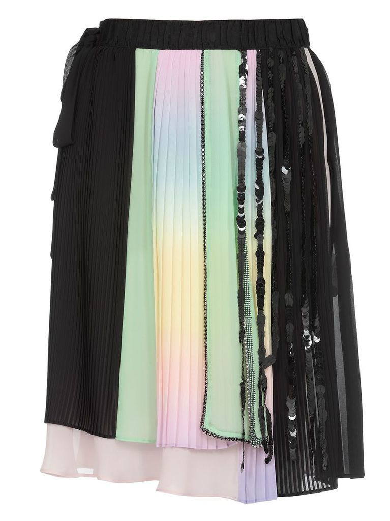 Marco de Vincenzo Multicolor Pleated Skirt