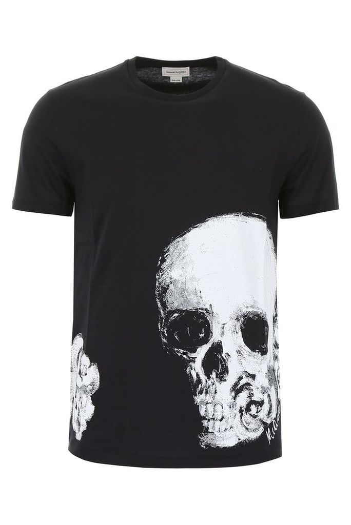 Alexander McQueen Roses And Skull T-shirt