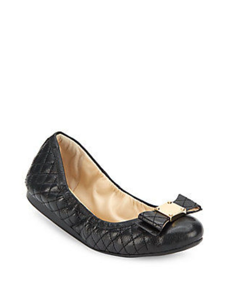 Tali Bow Quilted Bow Ballet Flats