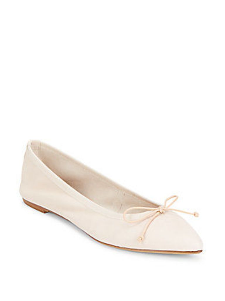 Leather Point Toe Flats