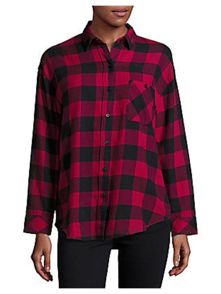 Cotton-Blend Checkered Shirt