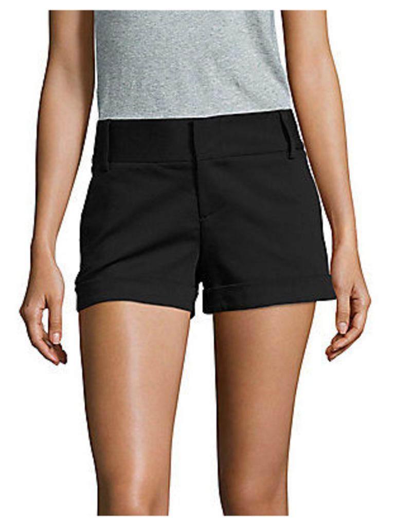 Cady Solid Cotton-Blend Shorts