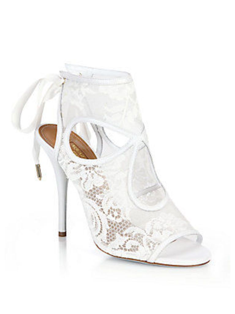 Sexy Thing Bridal Lace Mesh Booties