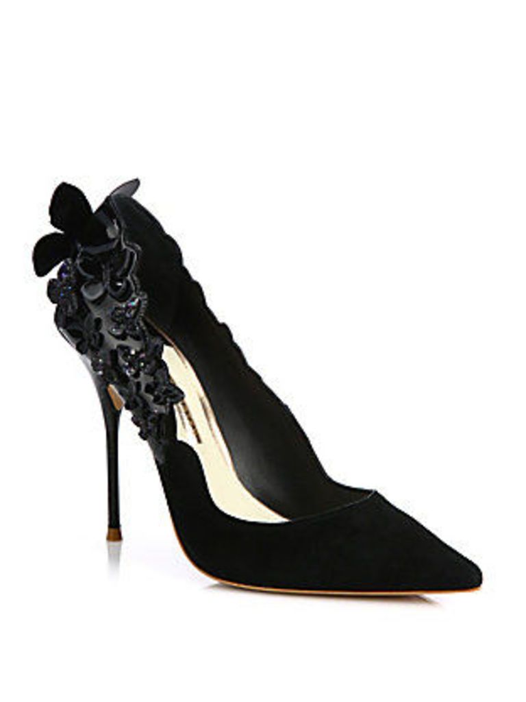 Harmony Butterfly Suede & Patent Leather Pumps