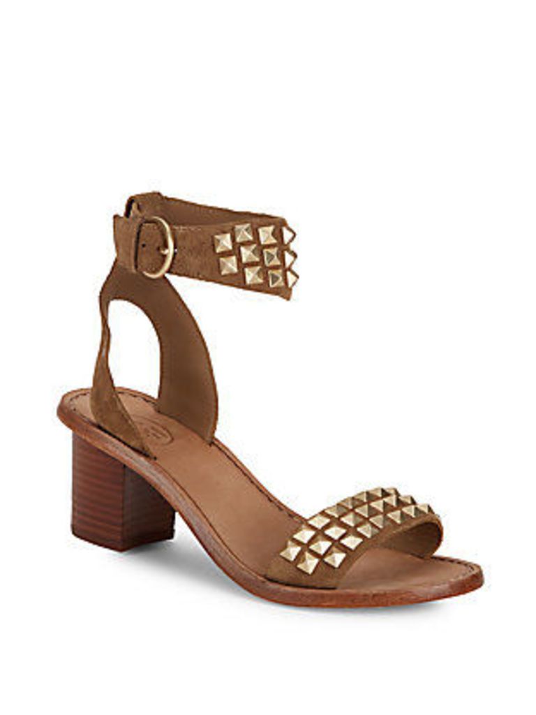 Pearl Open-Toe Leather Sandals