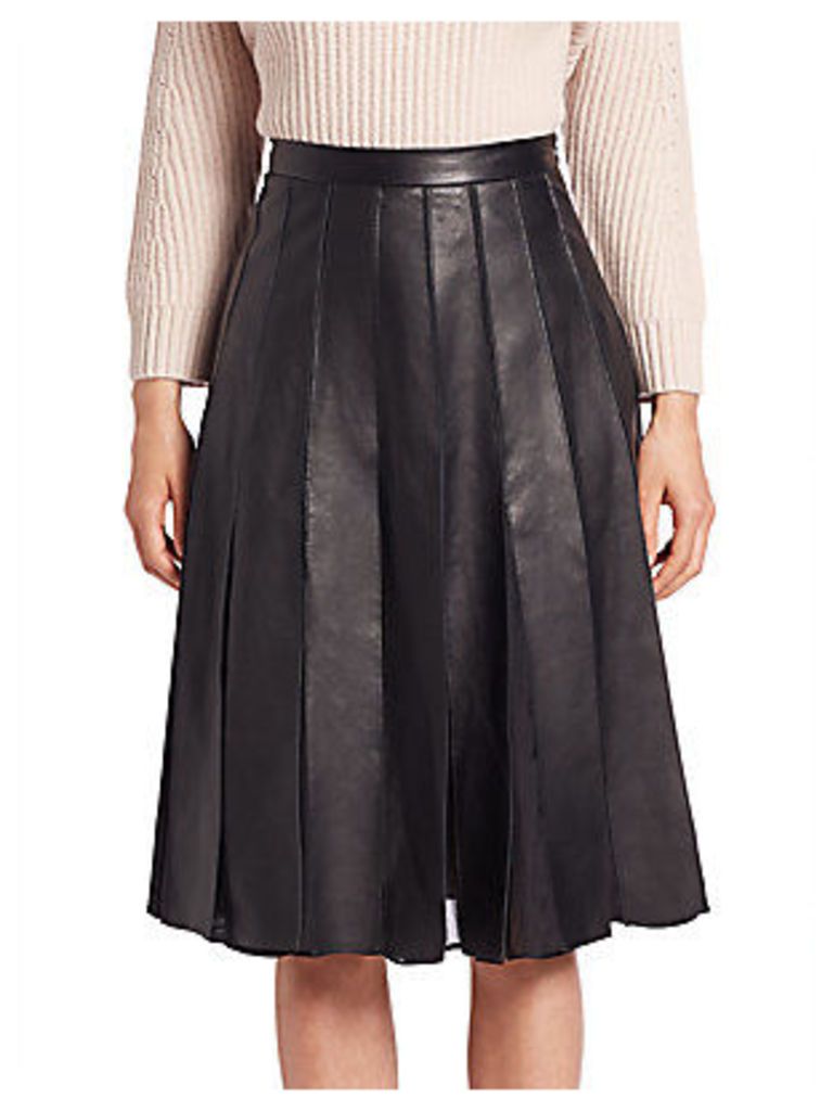 Melita Godet Leather Skirt