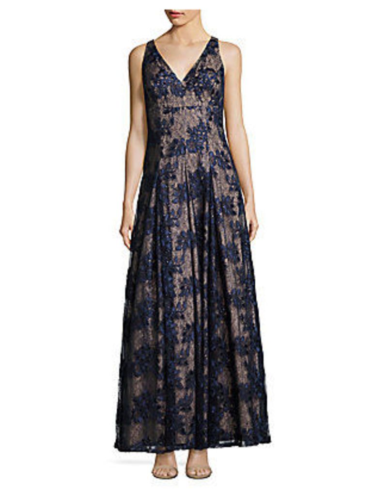 Twilight Fit-&-Flare Lace Gown