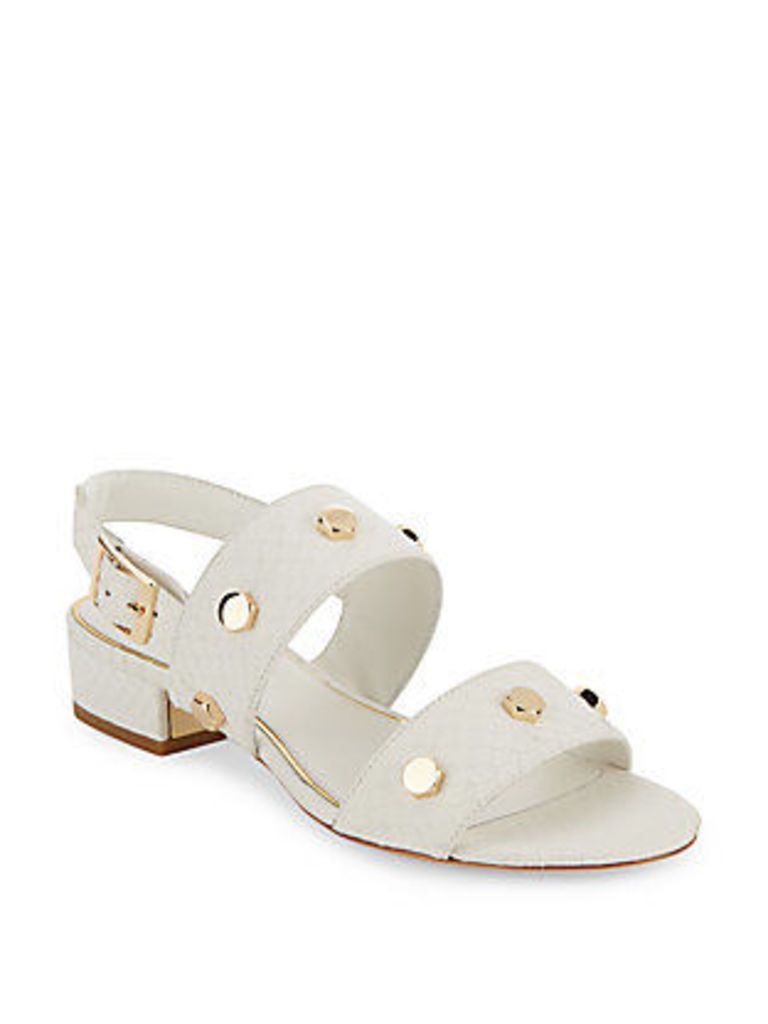 Florence Leather Open-Toe Flats