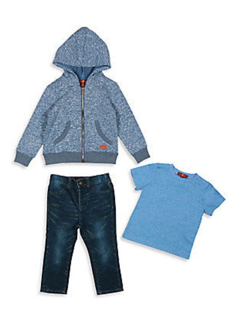 Baby's & Toddler Boy's Three-Piece Hoodie, Tee & Straight-Leg Jeans Set