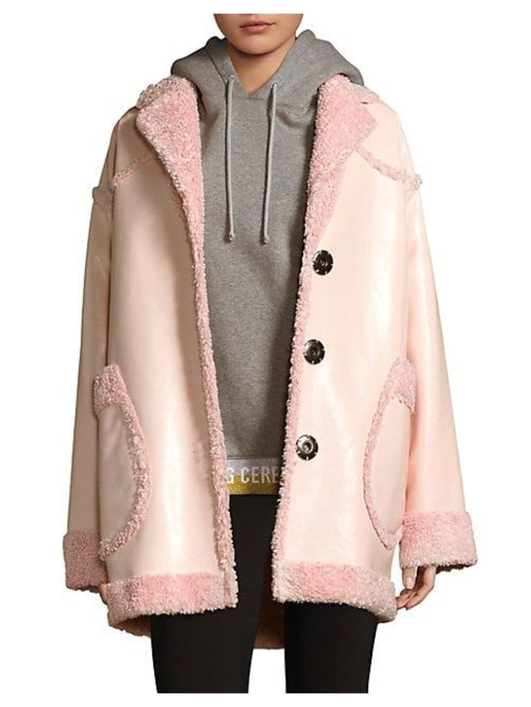 Reversible Faux Shearling Coat