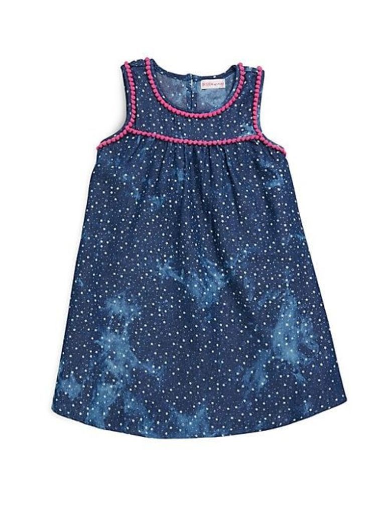 Little Girl's Printed Sleeveless Dress