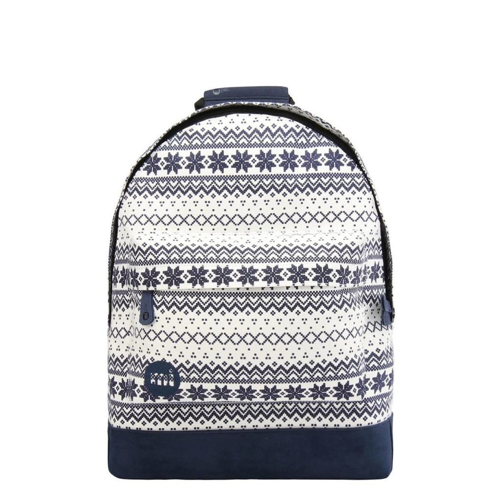Mi-Pac Fairisle Backpack - Navy/White (One Size Only)