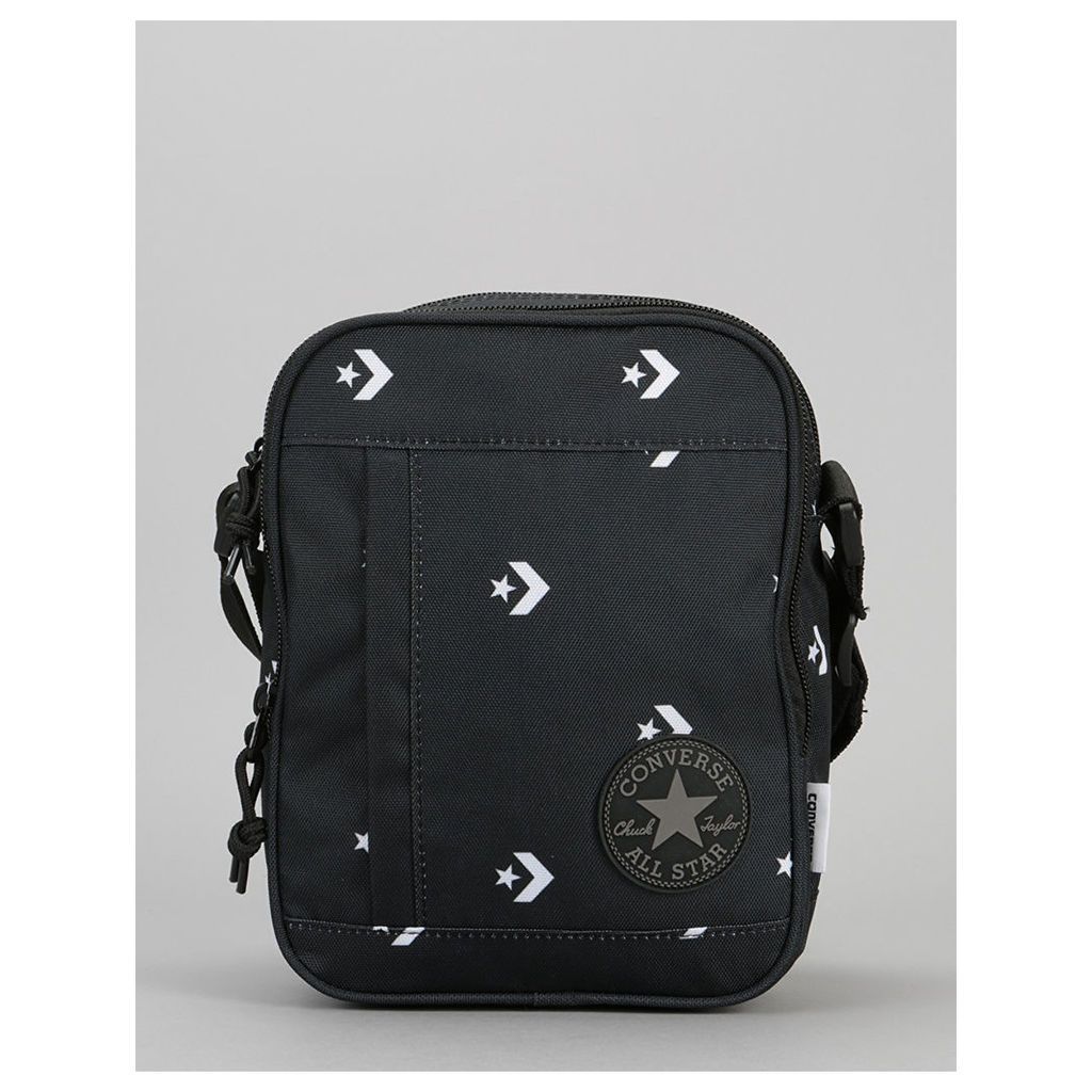 Converse Cross Body Bag - Star Chevron Repeat Black (One Size Only)
