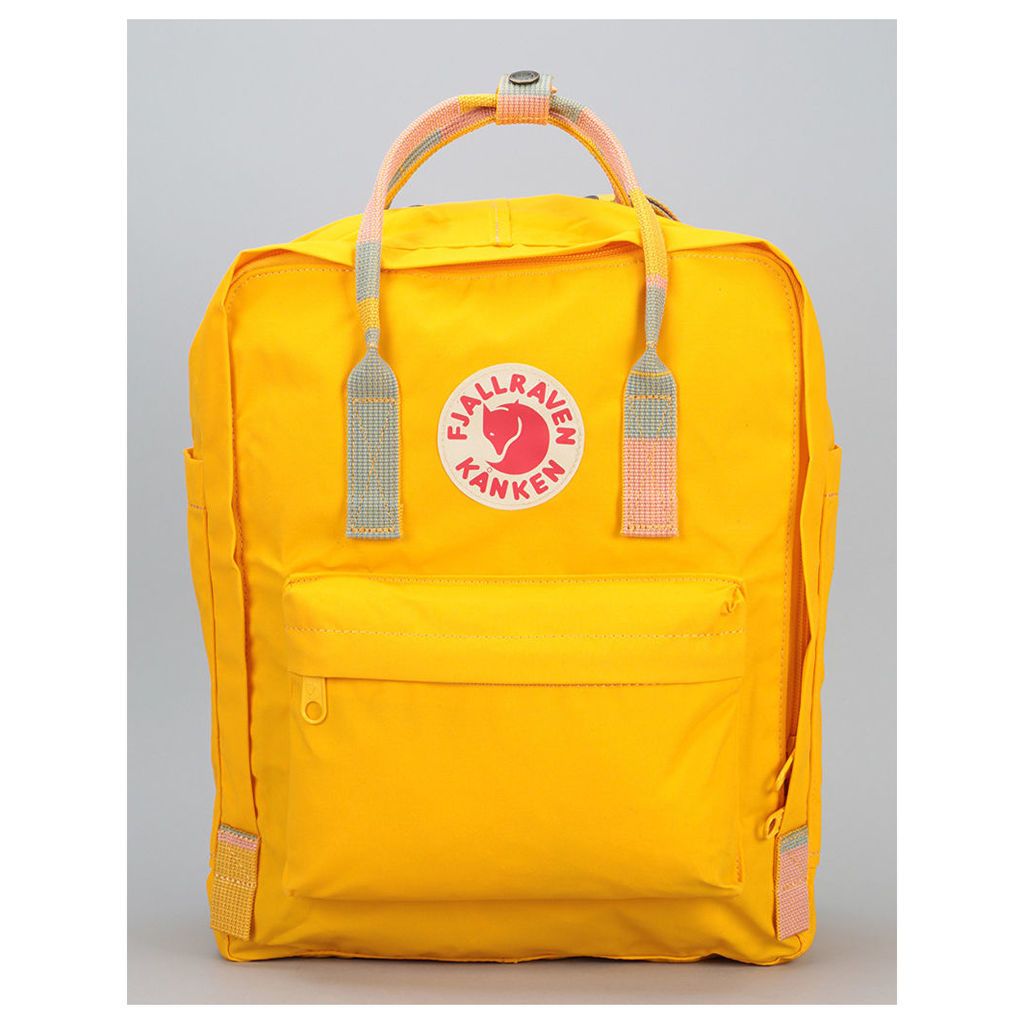 FjÃ¤llrÃ¤ven KÃ¥nken Backpack - Warm Yellow/Random Blocked (One Size Only)
