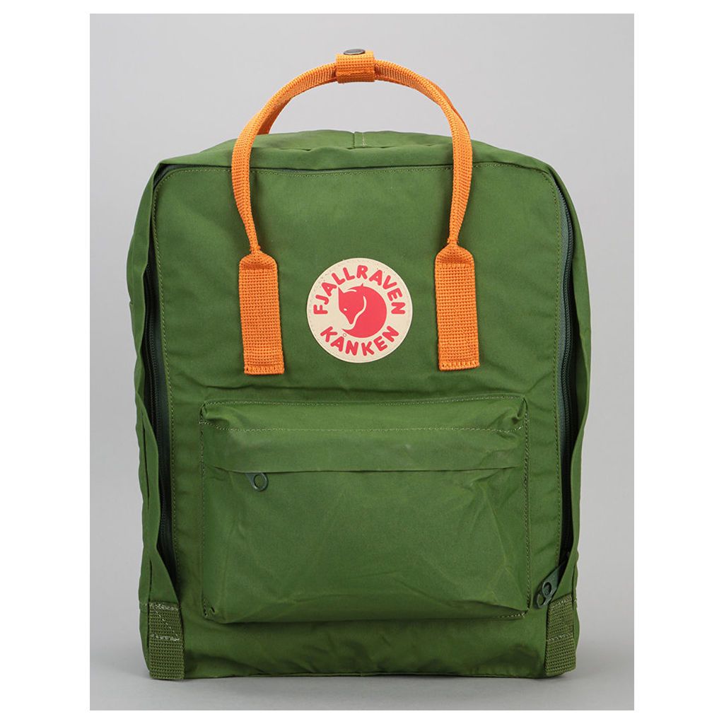 FjÃ¤llrÃ¤ven KÃ¥nken Backpack - Leaf Green/Burnt Orange (One Size Only)