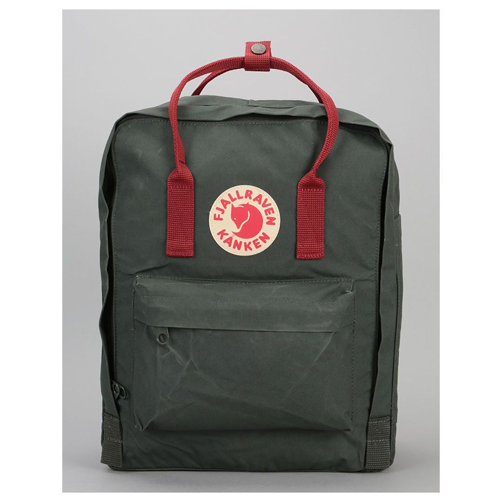 FjÃ¤llrÃ¤ven KÃ¥nken Backpack - Forest Green/Ox Red (One Size Only)