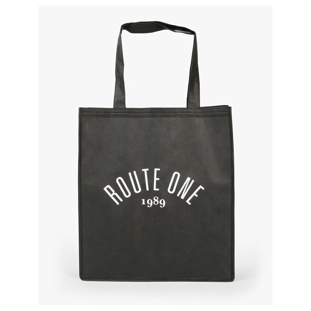 Route One Shopper Tote Bag - Black (One Size Only)