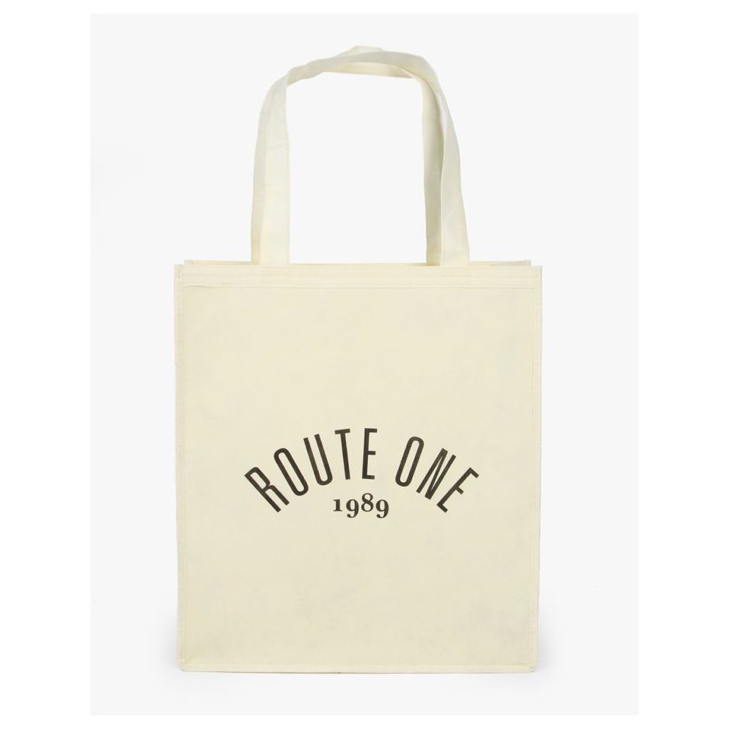 Route One Shopper Tote Bag - Off White (One Size Only)