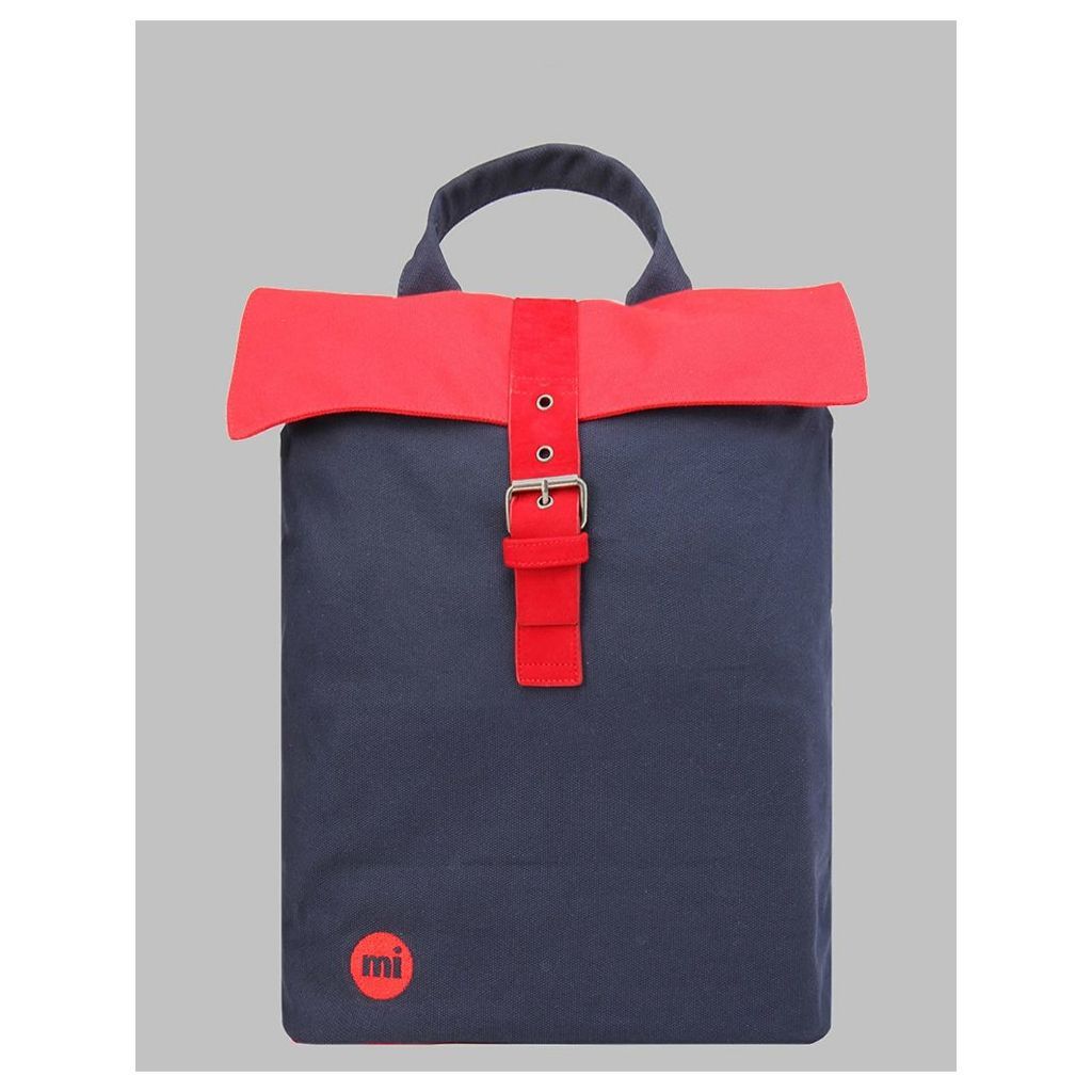 Mi-Pac Tonal Canvas Day Pack - Navy/Red (One Size Only)