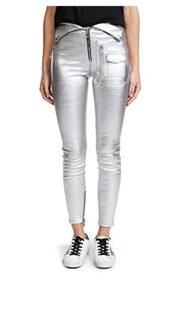 RtA Diavolina Metallic Leather Pants