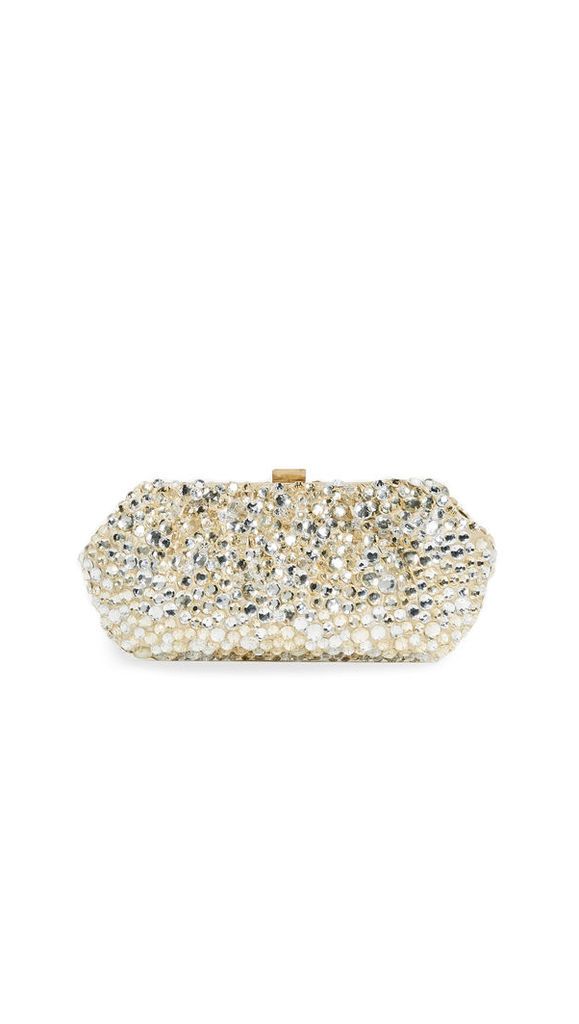 Santi Gold and Silver Jeweled Clutch