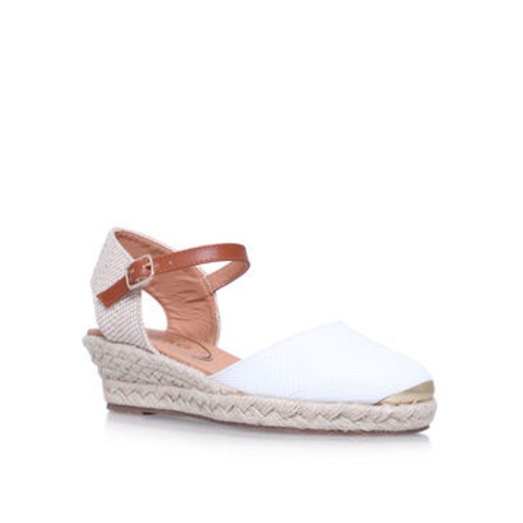 Miss KG Lea - White Wedge Sandals