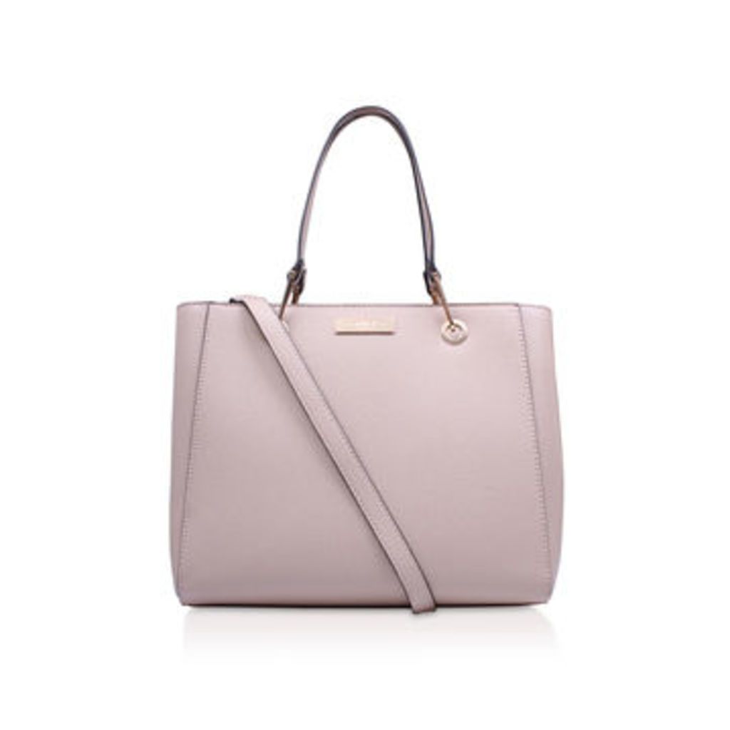 Carvela Reign Zip Structured Tote - Nude Tote Bag