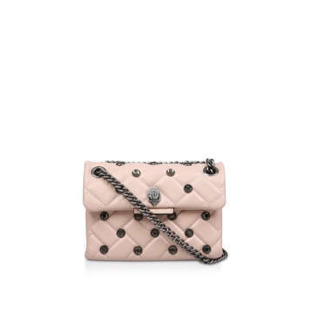 Kurt Geiger London Leather Mini Kensington C - Pale Pink Leather Mini Shoulder Bag