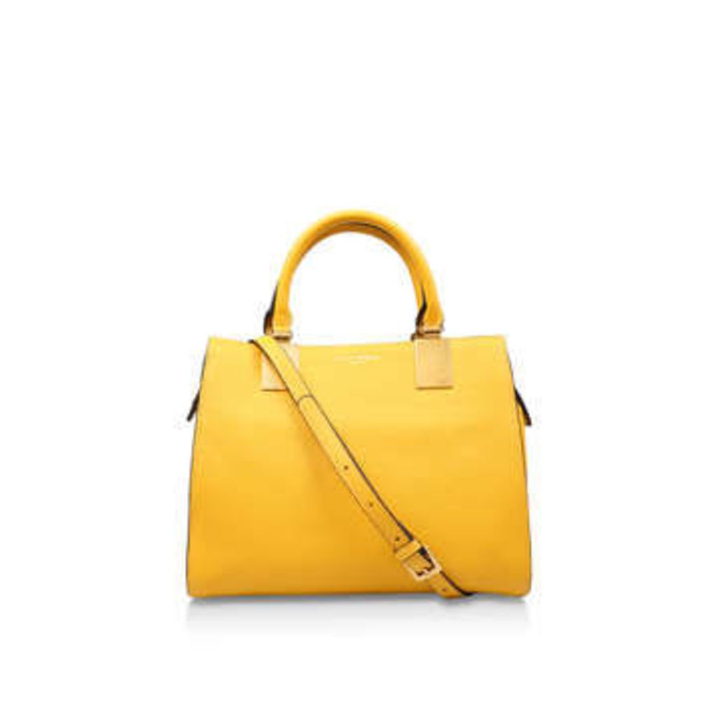 Kurt Geiger London Leather Emma Sm Tote - Yellow Leather Tote Bag