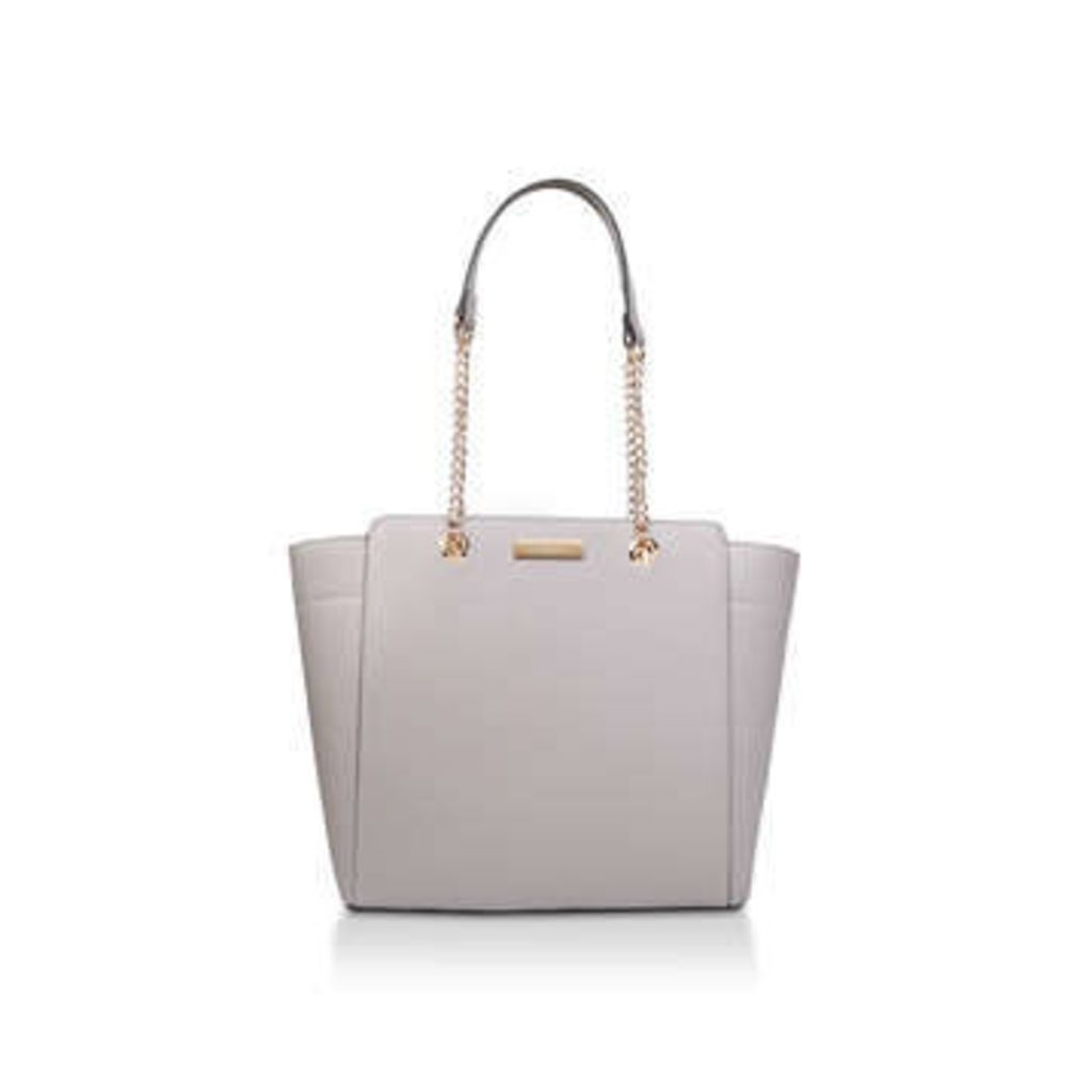 Carvela Rate Tote With Part Chain - Grey Tote Bag