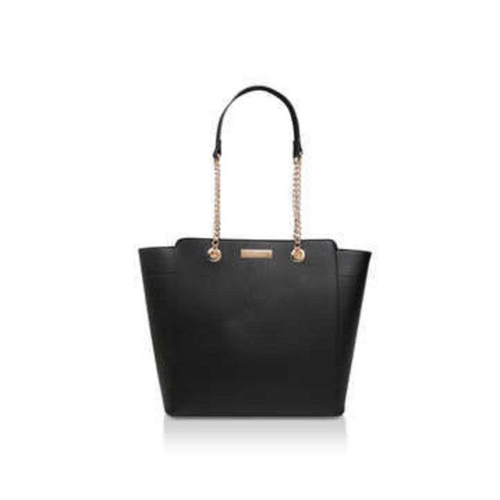 Carvela Rate Tote With Part Chain - Black Tote Bag