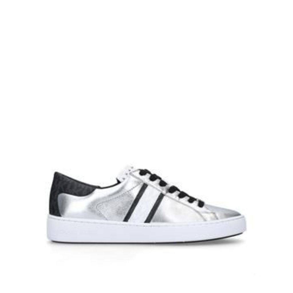 Michael Michael Kors Keaton Stripe Sneaker - Black And Silver Low Top Trainers