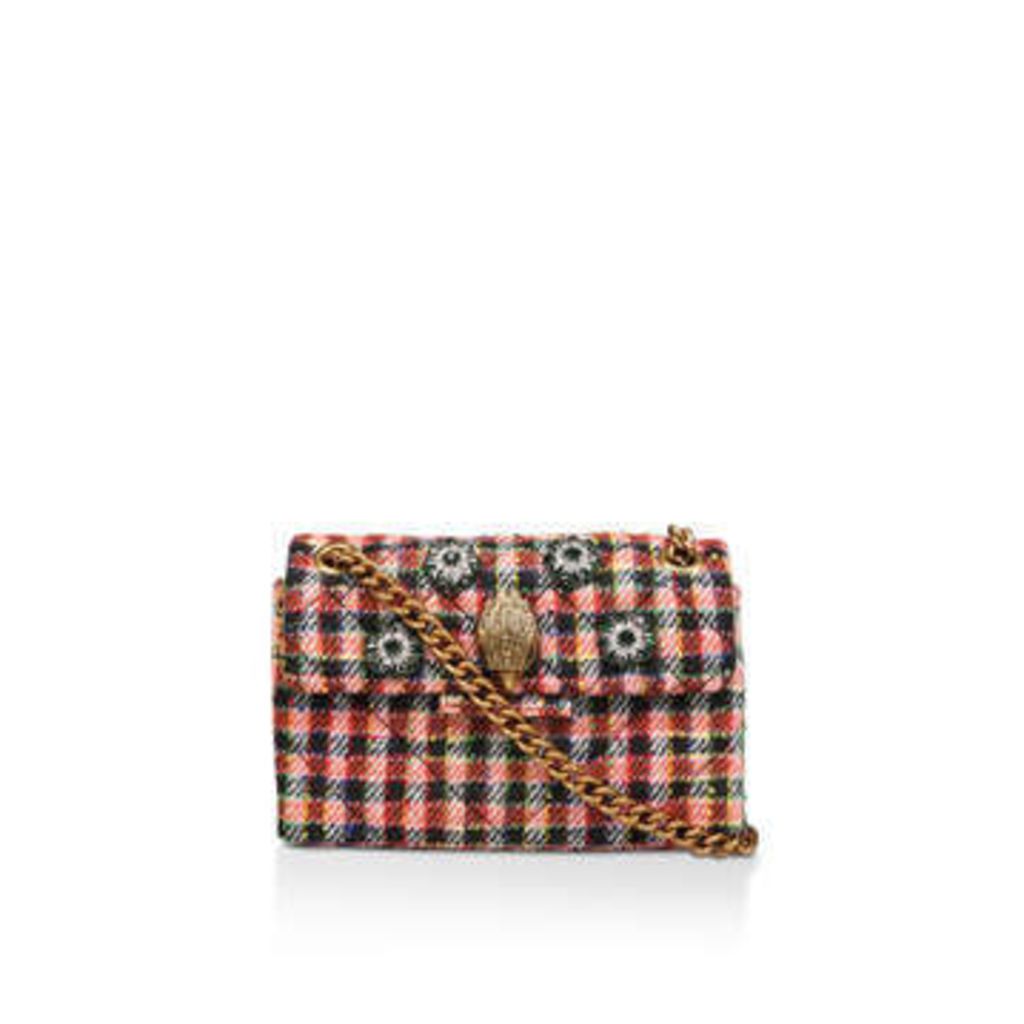 Kurt Geiger London Fabric Mini Kensington X - Red Embellished Mini Shoulder Bag