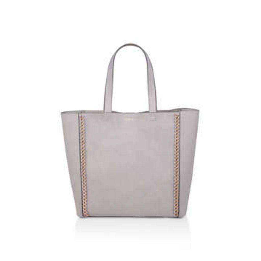Carvela Chain Shopper With Pouch - Grey Shopper Bag