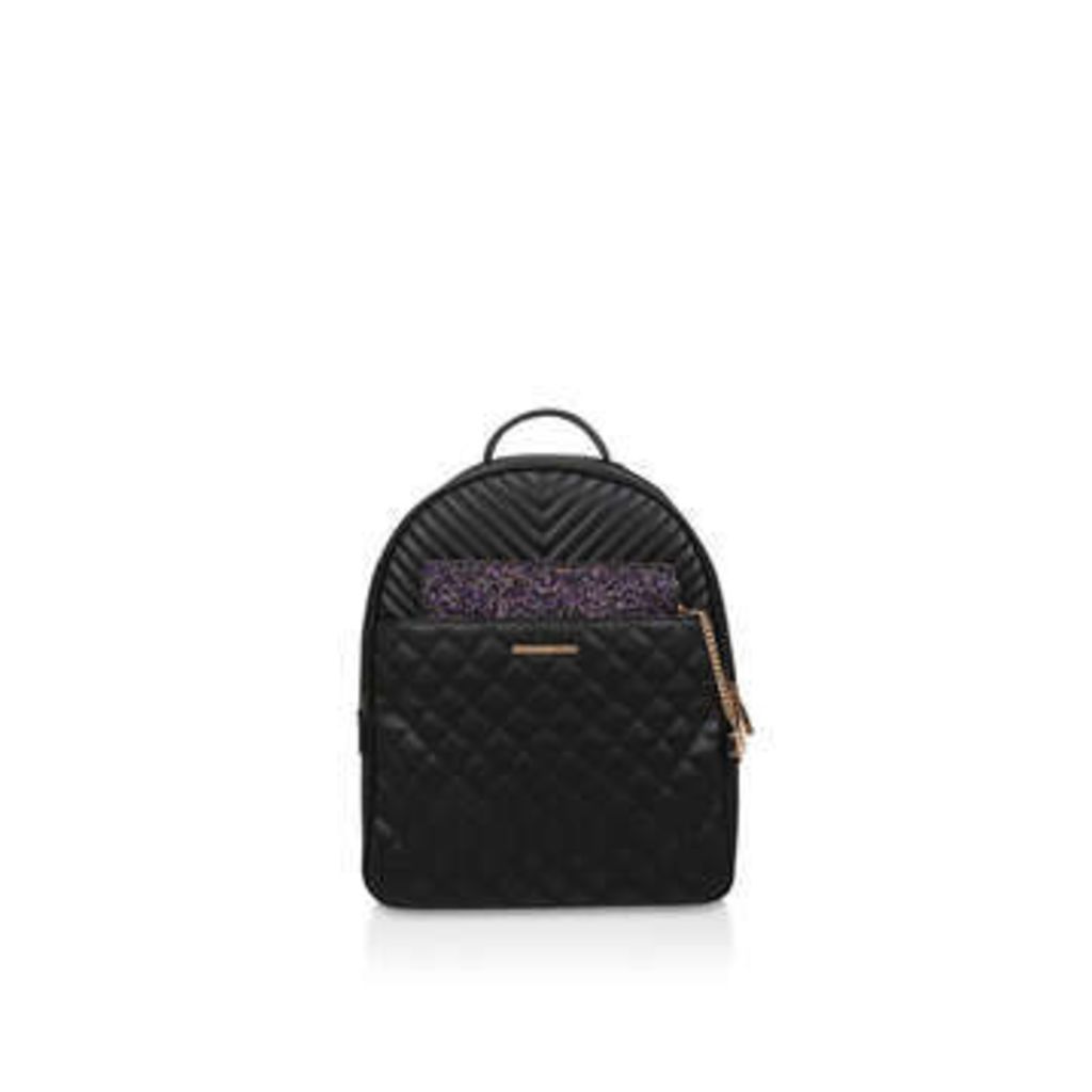 Aldo Spiros - Black Quilted Backpack With Detachable Clutch Bag
