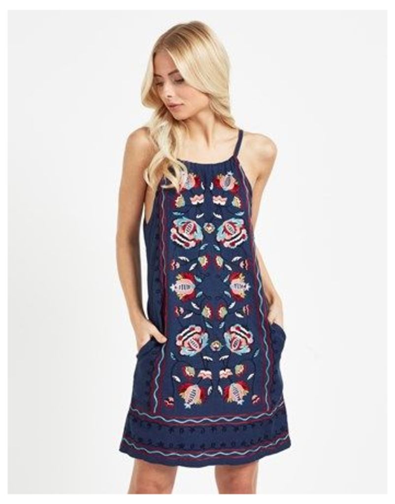 Pepe Jeans Embroidered Floral Day Dress