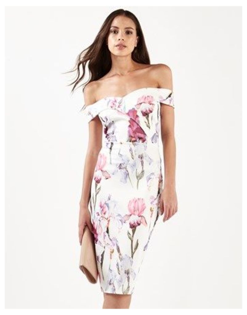 Lipsy Floral Bardot Dress