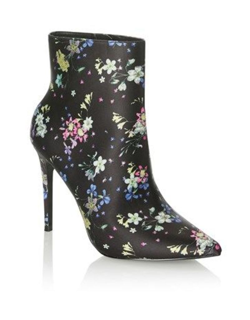 Faith Floral Print Pointed Boots